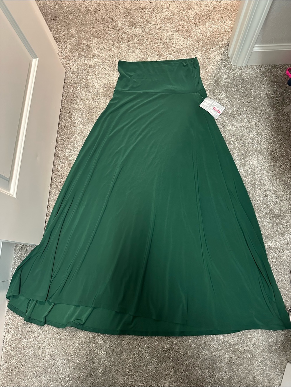 LuLaRoe Deep Emerald Green Maxi Skirt